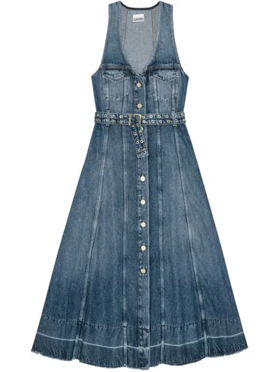 GANNI DENIM MAXI DRESS
