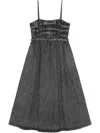 Ganni Women Stretch Future Denim Dress In Black