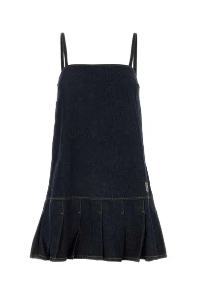GANNI GANNI DENIM MINI DRESS