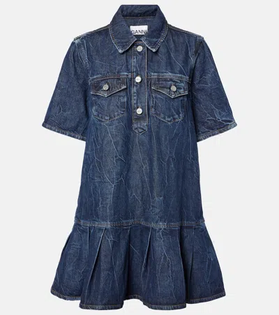 GANNI DENIM MINIDRESS