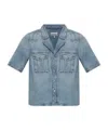 Ganni Denim Shirt In Blue