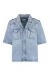 Ganni Denim Shirt In Blue