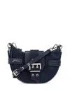 Ganni Denim Shoulder Bag In Blue