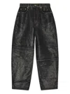 Ganni Shimmery Foil Stary Jeans