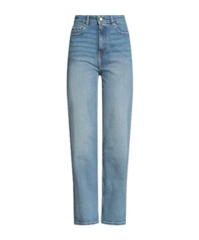 Ganni Denim Trousers In Blue
