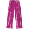 GANNI DENIM WIDE-LEG JEANS