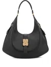 Ganni Detailed-hardware Shoulder Bag In Black