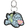 Ganni Women Puppy Keychain In Blue