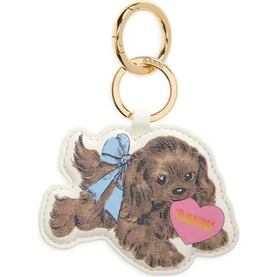 GANNI GANNI DOG KEY RING