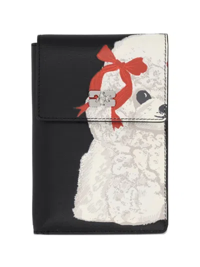 Ganni Mini Sustainable Wallet In Black