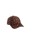 Ganni Baseballkappe Mit Leoparden-print In Black