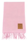 Ganni Logo-patch Fringed Scarf