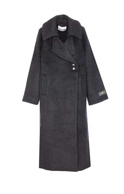 GANNI DOUBLE FACE COAT