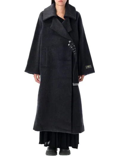 GANNI DOUBLE WOOL LONG COAT