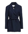 Ganni Minimalist Single-breasted Blazer In Blue