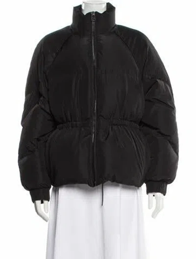Pre-owned Ganni Down Coat In Black