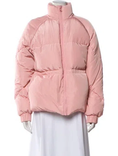 Pre-owned Ganni Down Jacket W/ Tags In Pink