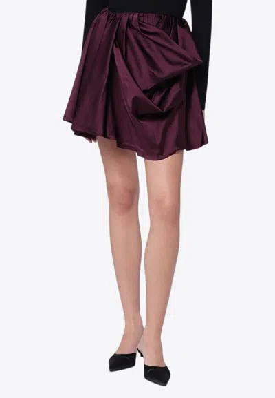 GANNI DRAPED MINI SKIRT