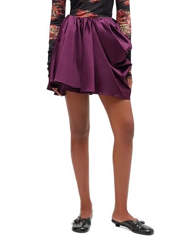 GANNI DRAPED MINI SKIRT