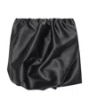 Ganni Womens Black Puffed-hem Stretch-recycled Polyester Mini Skirt In Black