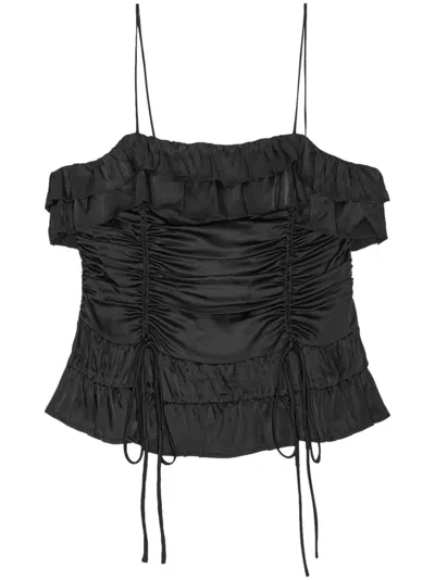 GANNI DRAPED TOP
