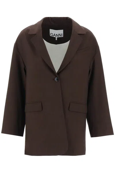 Ganni Coats & Jackets In Brown