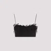 Ganni Top With Bows In Black