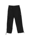 Ganni Drawstring Cargo Pants In Black