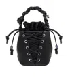 Ganni Recycled-leather Tote Bag In Black