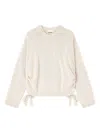 Ganni Beige Wool Mix Jumper In Neutral