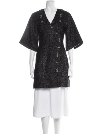 Pre-owned Ganni Dress In Black