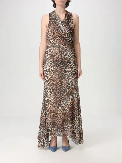 GANNI DRESS GANNI WOMAN COLOR BEIGE,G51771022
