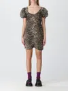 Ganni Dress  Woman In Beige