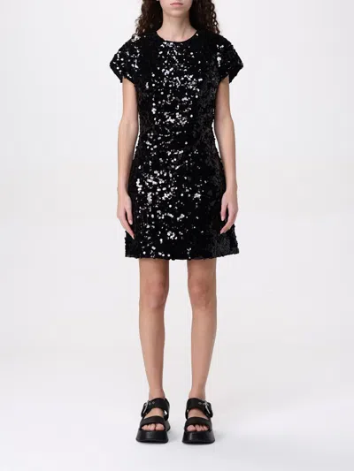 GANNI DRESS GANNI WOMAN COLOR BLACK,G45560002