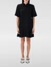 Ganni 'viscose Mini Dress With In Black