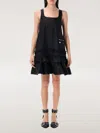 Ganni Dress  Woman Color Black In Black