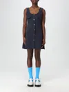 Ganni Women Mini Dress In Blue
