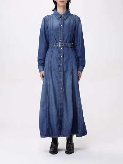 GANNI DRESS GANNI WOMAN COLOR BLUE,G50538009