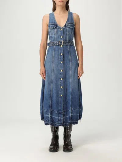 GANNI DRESS GANNI WOMAN COLOR BLUE,G95367009