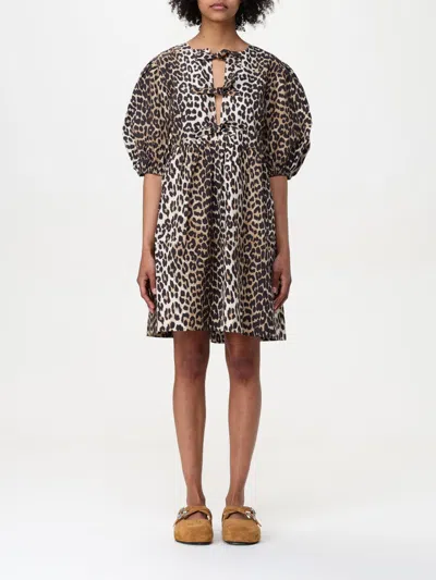 Ganni Dress  Woman Color Brown