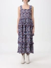 Ganni + Net Sustain Tiered Pleated Floral-print Recycled-georgette Midi Dress In Multicolor