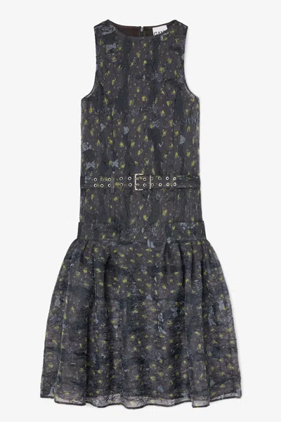 Ganni Dress In Gray