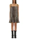 Ganni Leopard Print Mini Dress