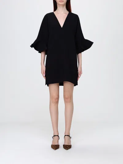 Ganni Dress Woman In Black