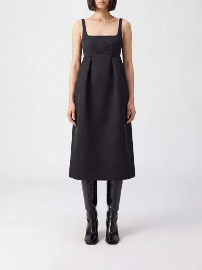 Ganni Dress Woman In Transparent