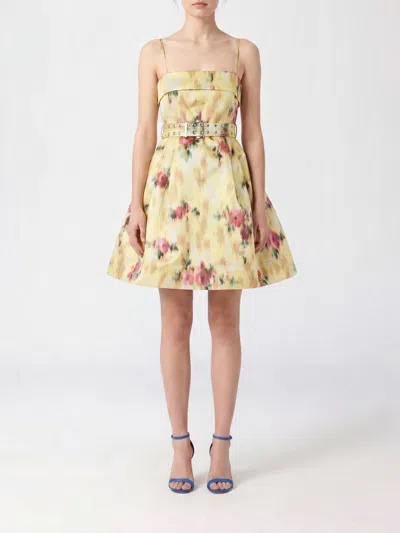 Ganni Dress Woman In Neutral