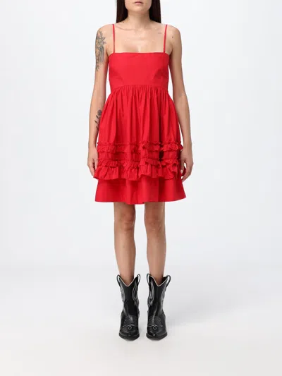 Ganni Dress Woman Color Red