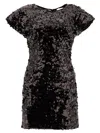 Ganni Sequined Velvet Mini Dress
