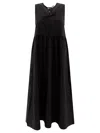 Ganni Tie String Poplin Dress