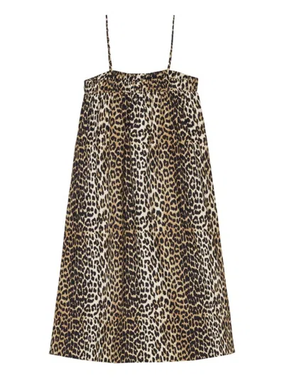 Ganni Dresses In Leopard